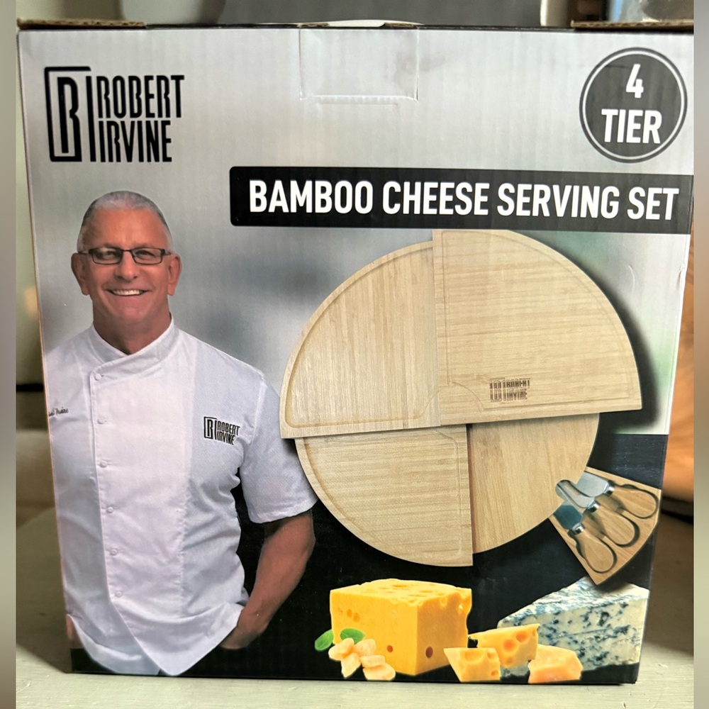 Bamboo Cheese Serving Set - Natural